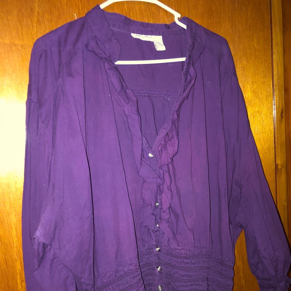 Purple Peasant Top